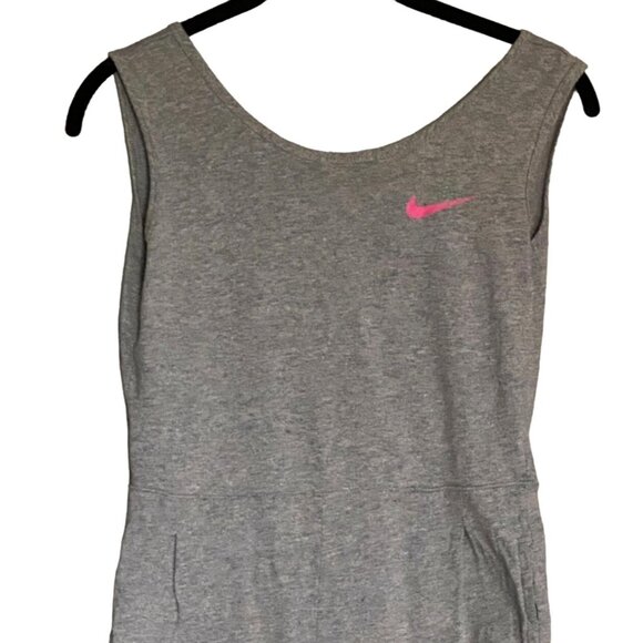 Nike Girls Sleeveless Jumpsuit-Blue W/ Mulitcolor Specks-Size M-Fair - Picture 2 of 10